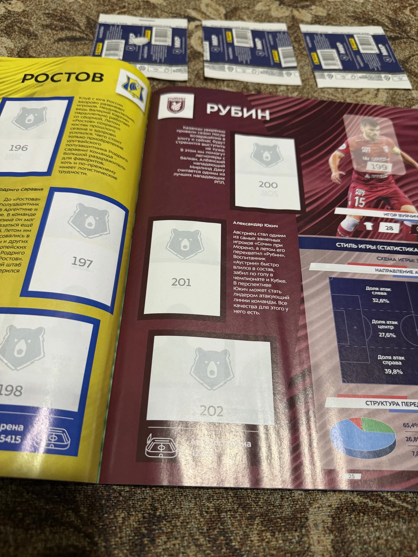 Альбом Panini РПЛ 2024-2025 + 3 пакетика - миниатюра 4