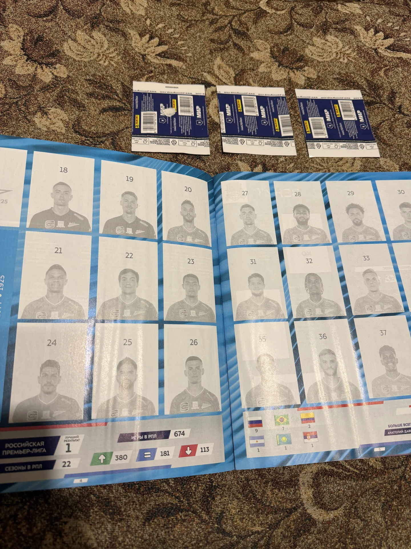 Альбом Panini РПЛ 2024-2025 + 3 пакетика - миниатюра 5