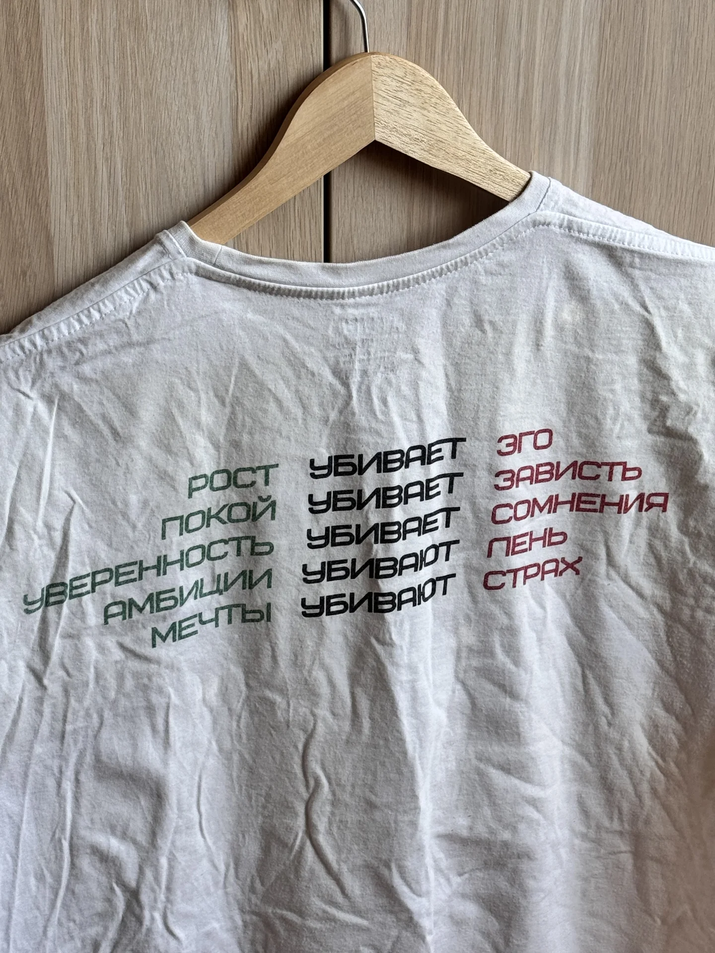 Мужская футболка с мотивационной надписью 2XL - изображение 1