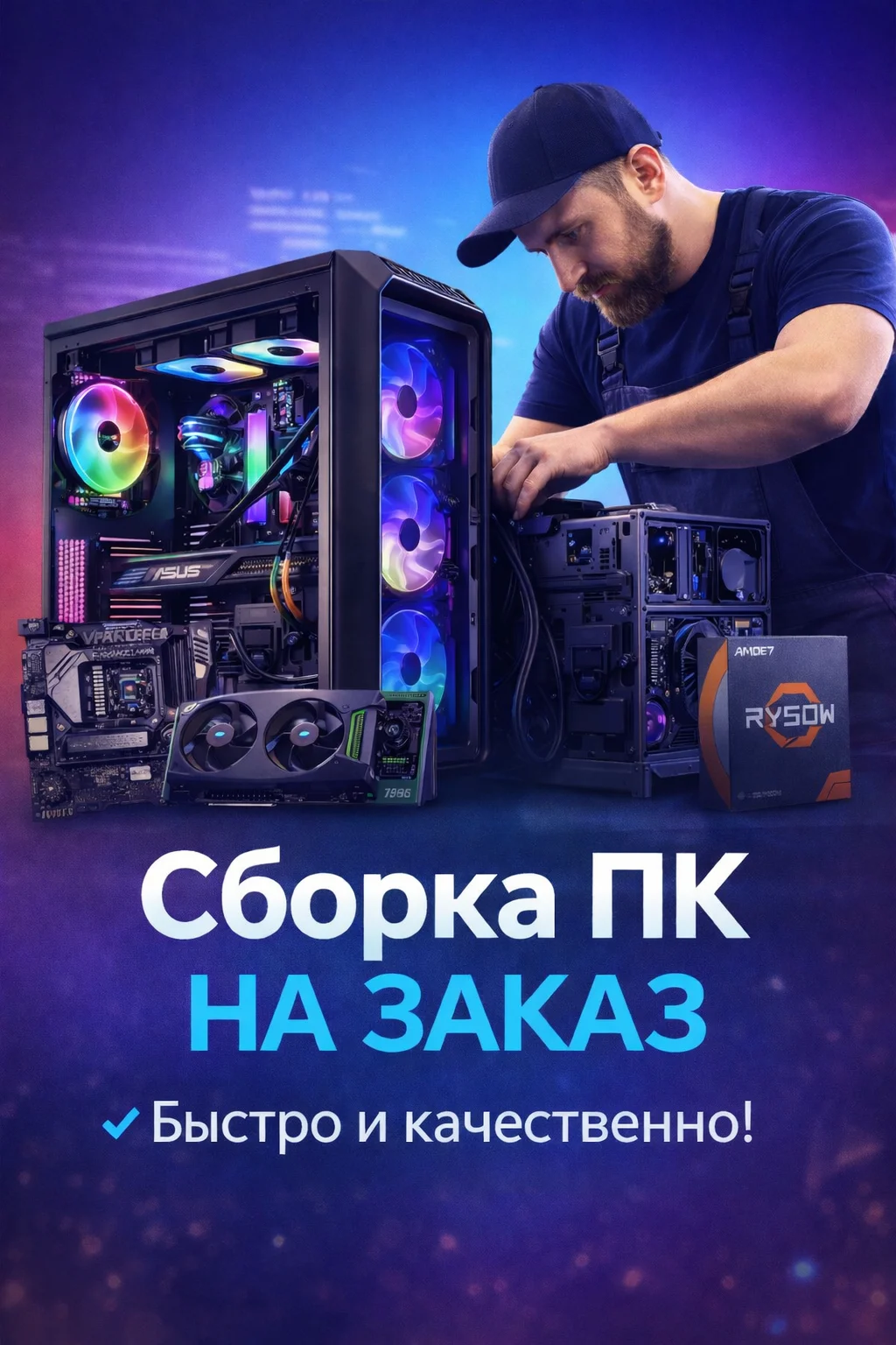 Сборка пк на заказ под любые задачи - изображение 1