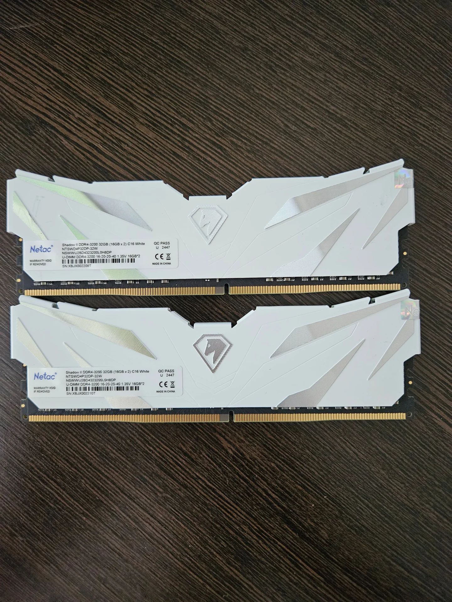 Оперативная память netac shadow ddr4 32 gb 3200 - изображение 1