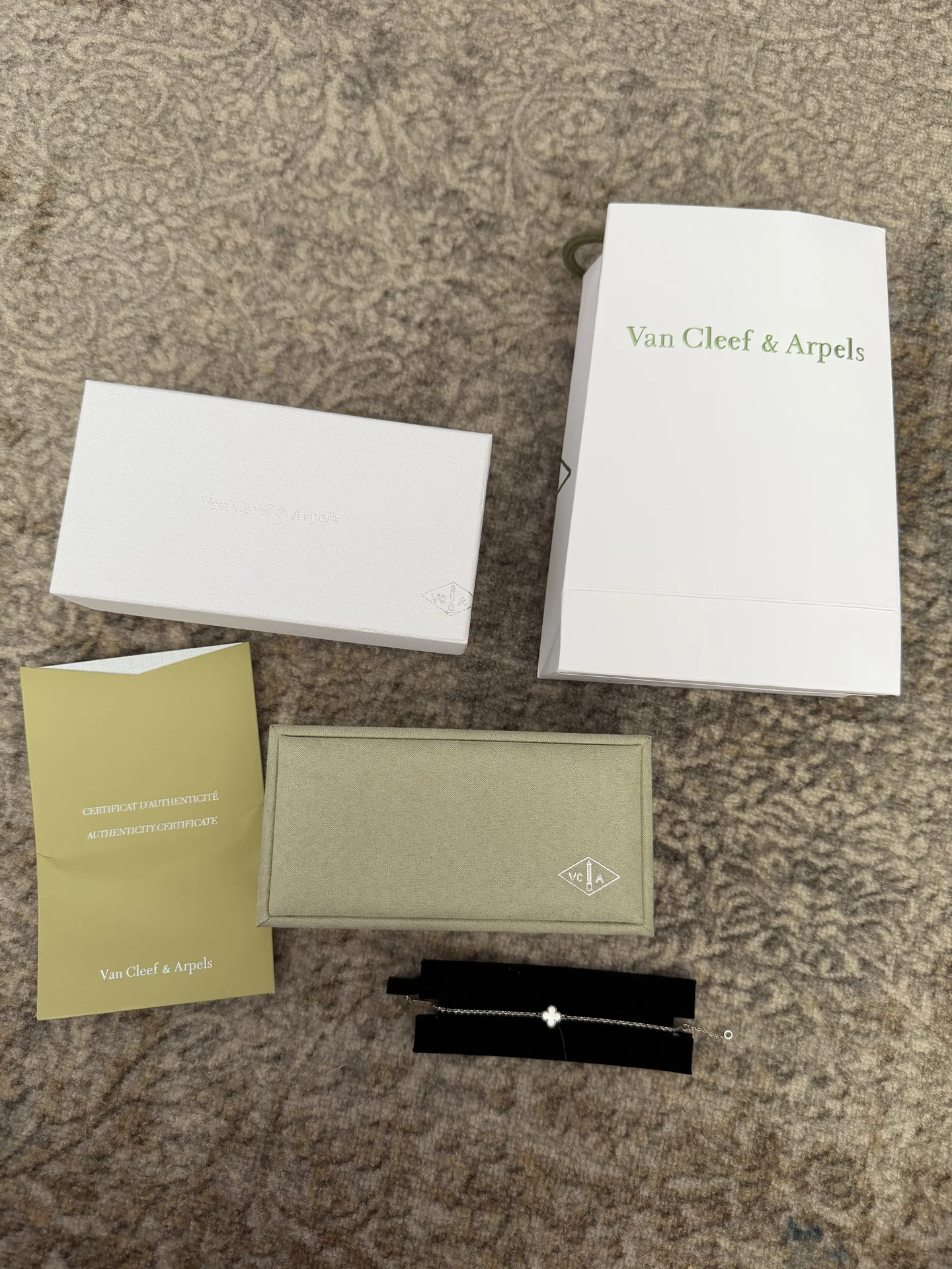 Браслет van cleef перламутр клевер - миниатюра 2