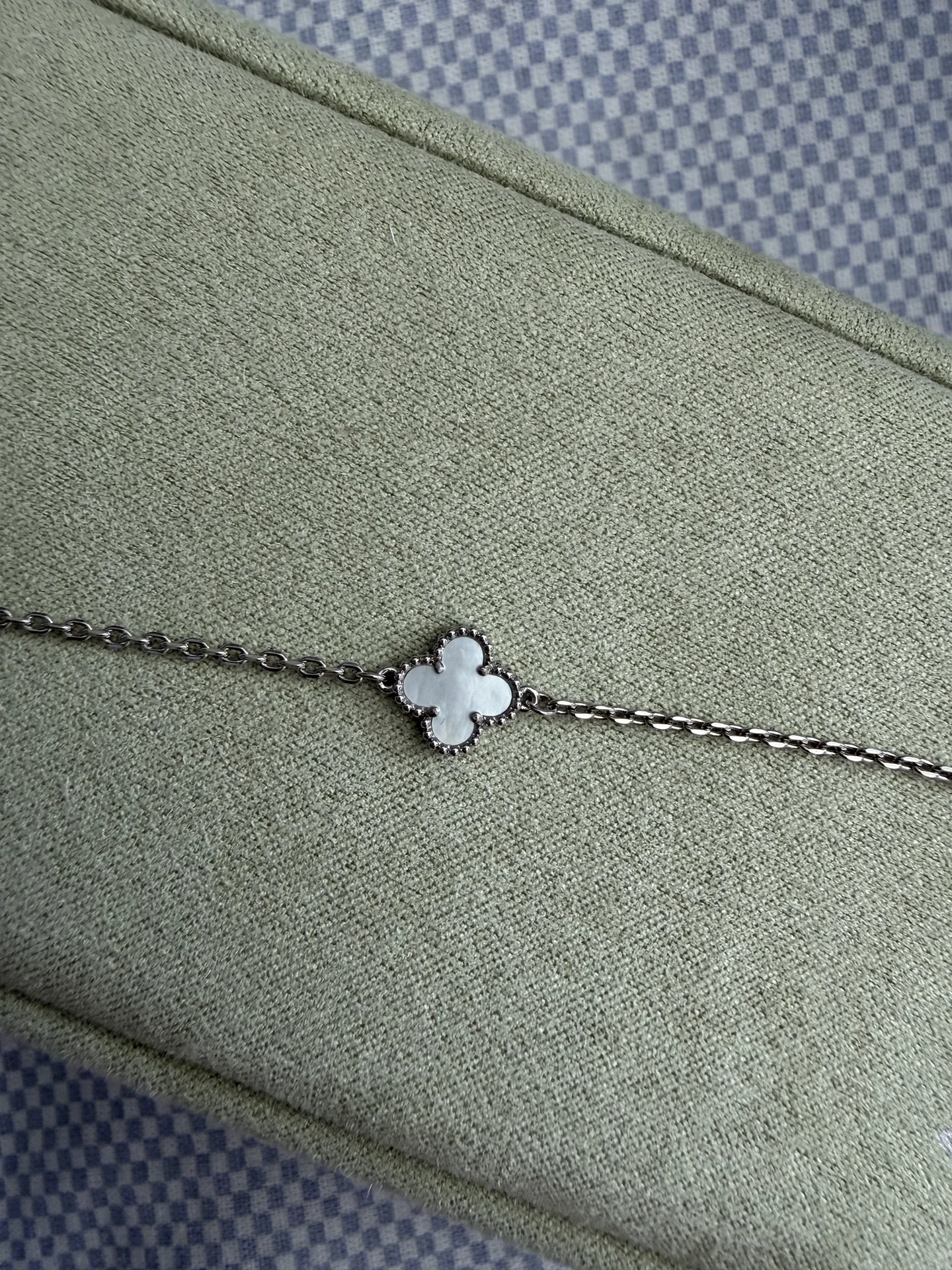 Браслет van cleef перламутр клевер - миниатюра 3