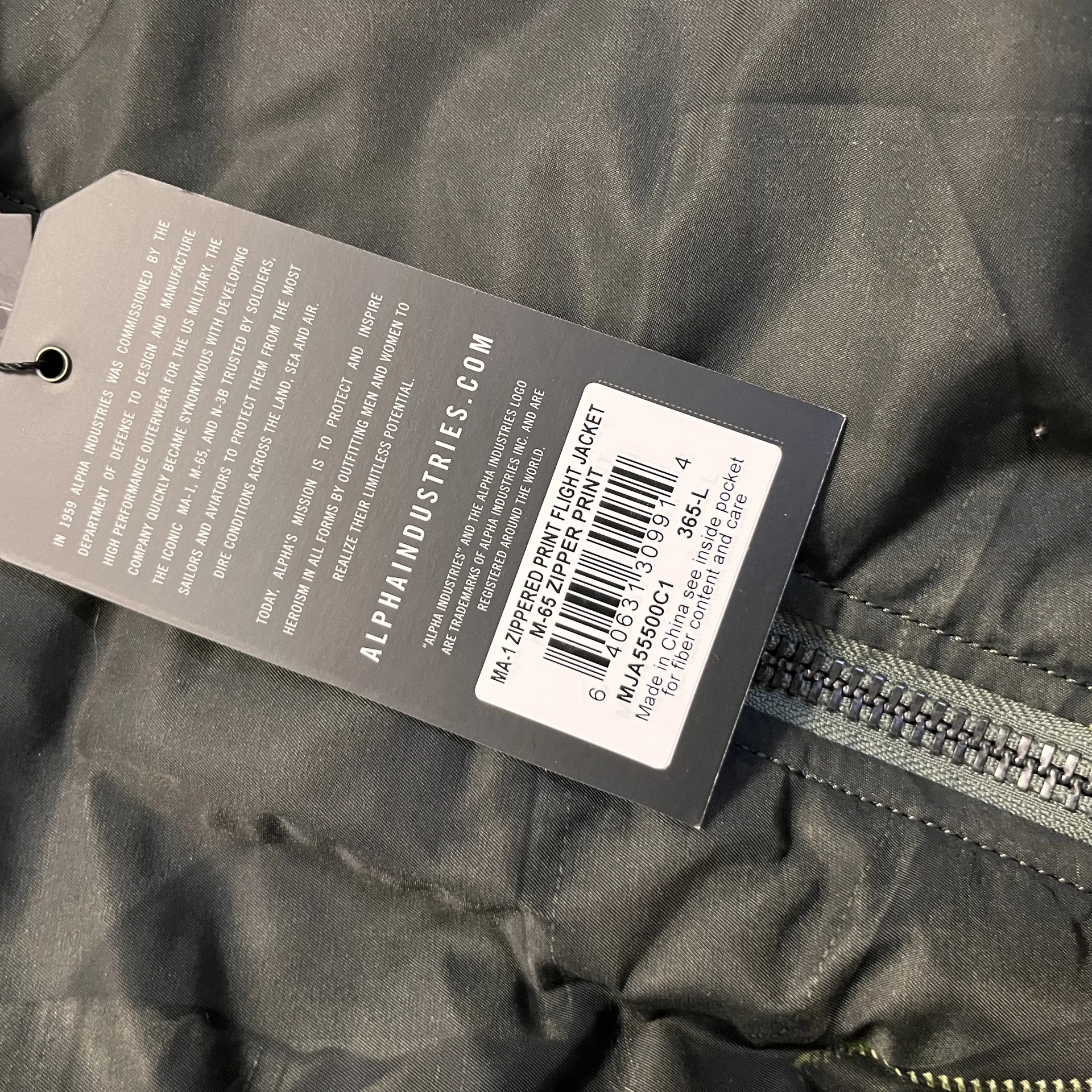 Alpha Industries MA-1 бомбер - миниатюра 6