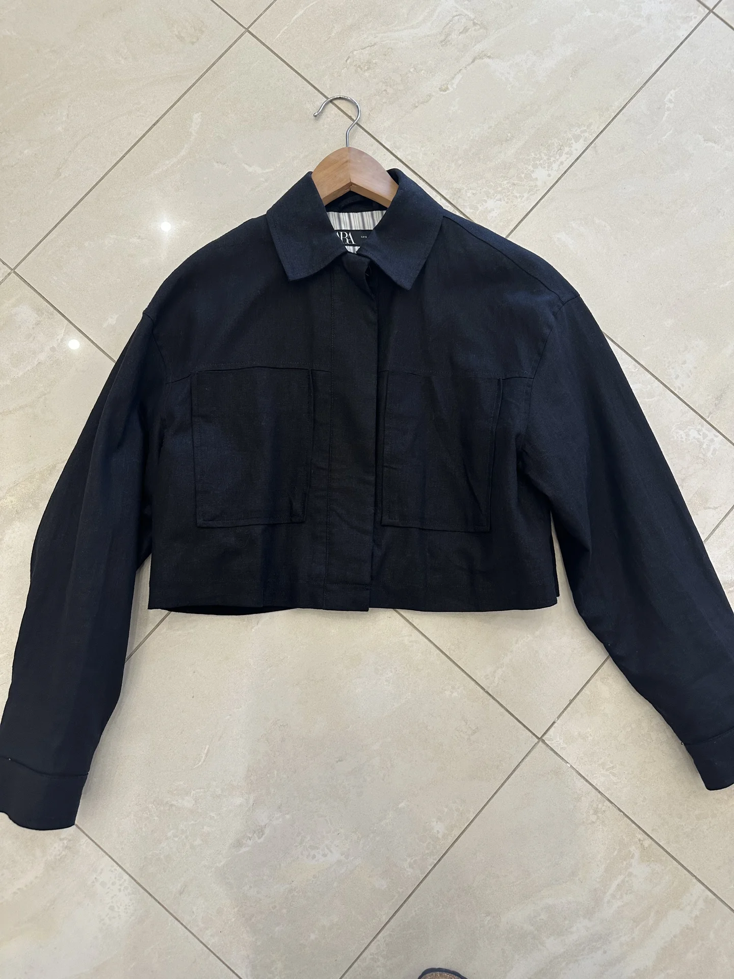 Новая укороченная куртка Zara S - миниатюра 2