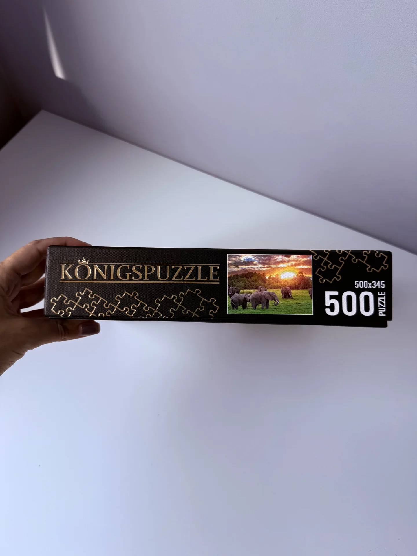 Кенийские слоны пазлы 500 элементов Konigspuzzle - миниатюра 3
