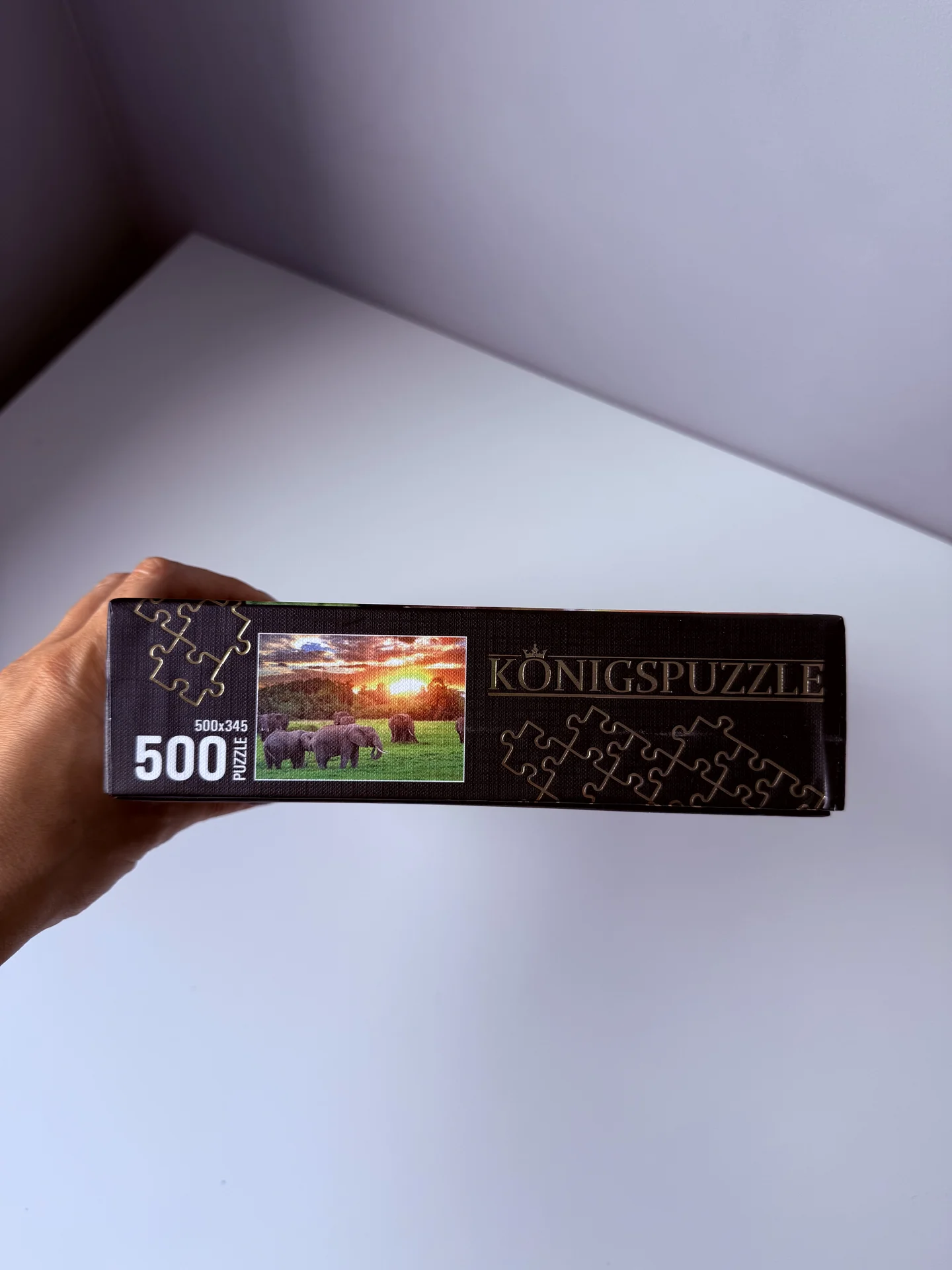 Кенийские слоны пазлы 500 элементов Konigspuzzle - миниатюра 8