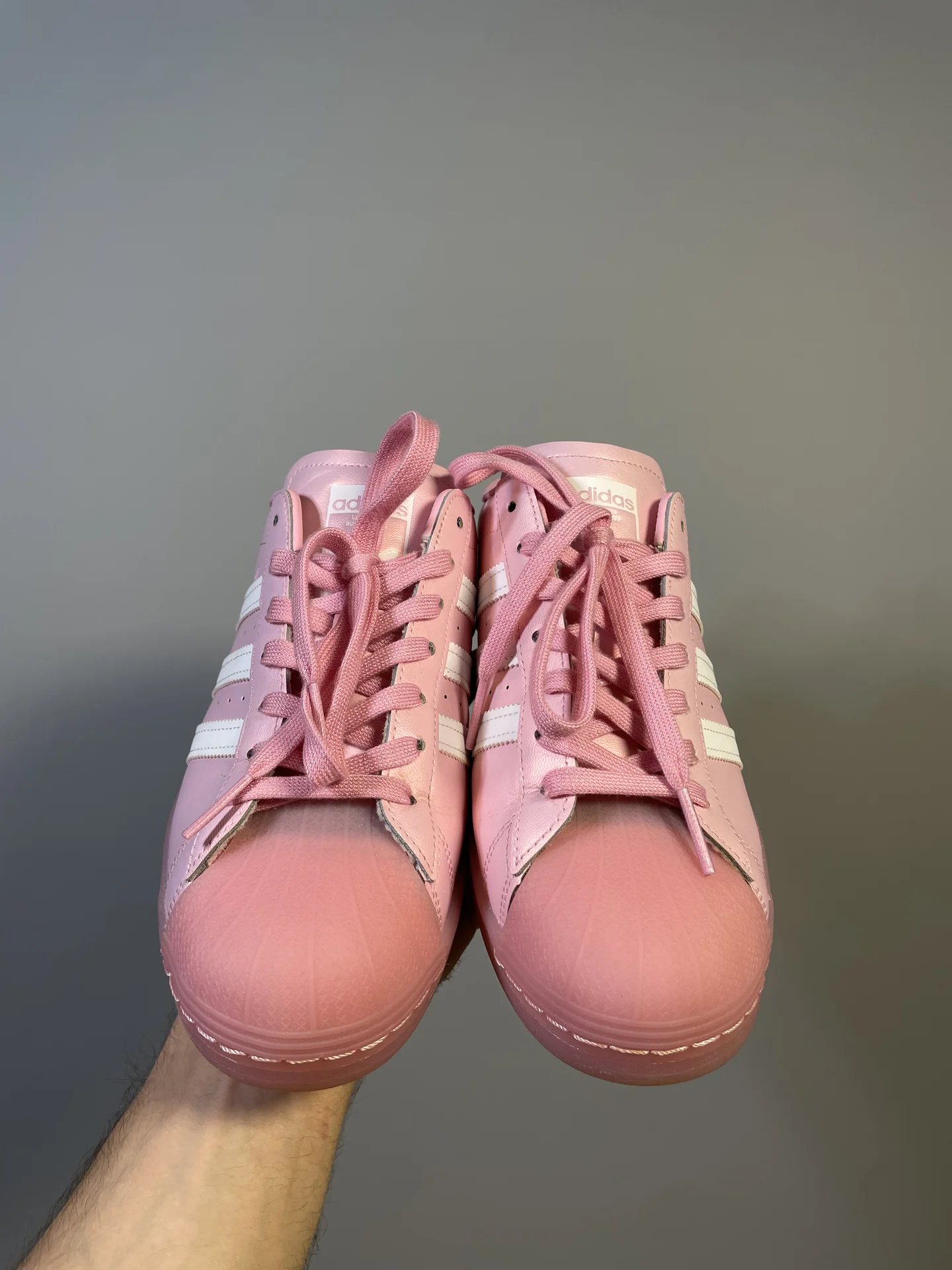 Кроссовки 42-43 adidas superstar mule розовые - миниатюра 3