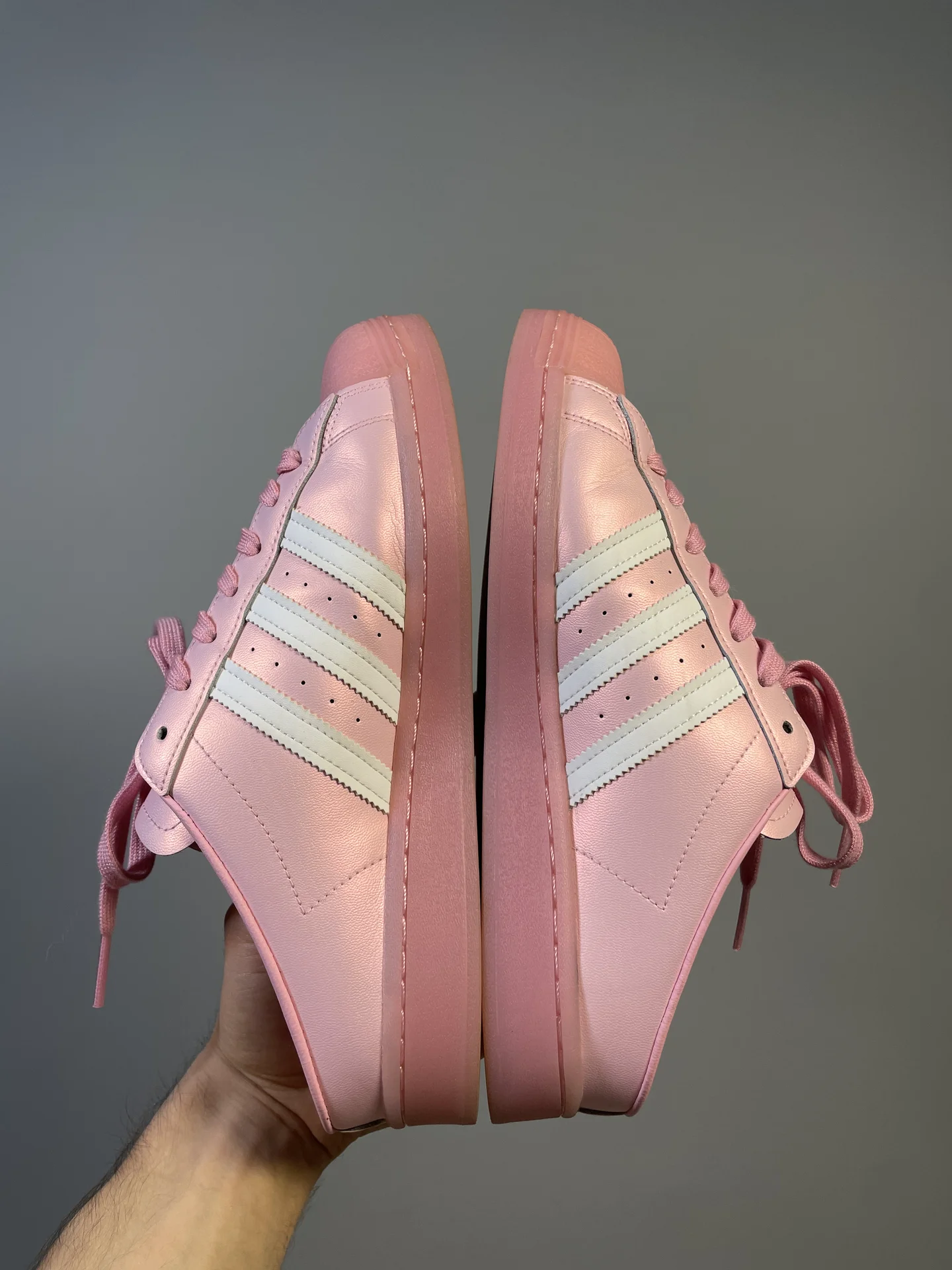 Кроссовки 42-43 adidas superstar mule розовые - миниатюра 4