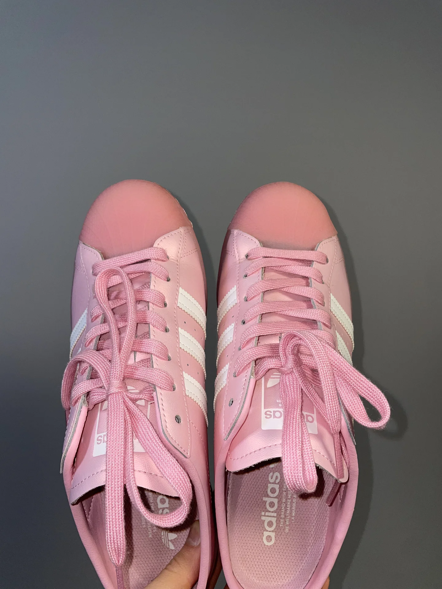 Кроссовки 42-43 adidas superstar mule розовые - миниатюра 5