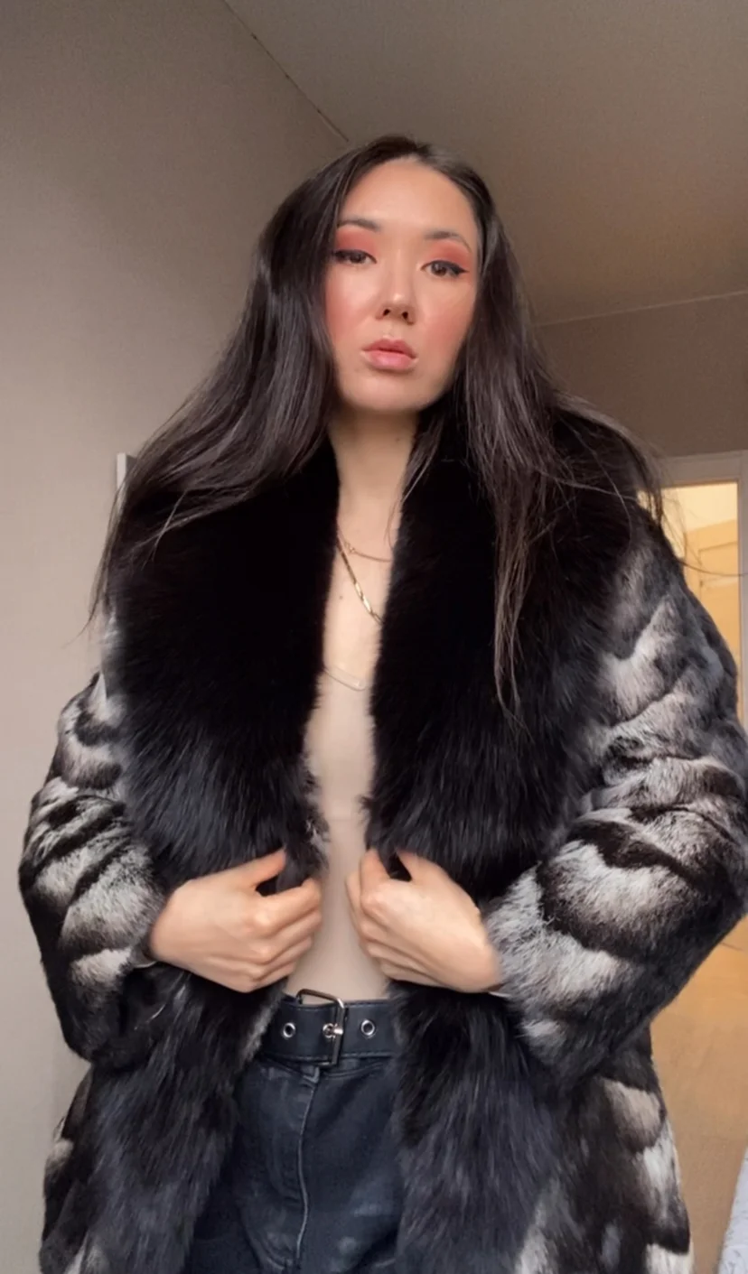 Натуральная шуба винтаж - миниатюра 5
