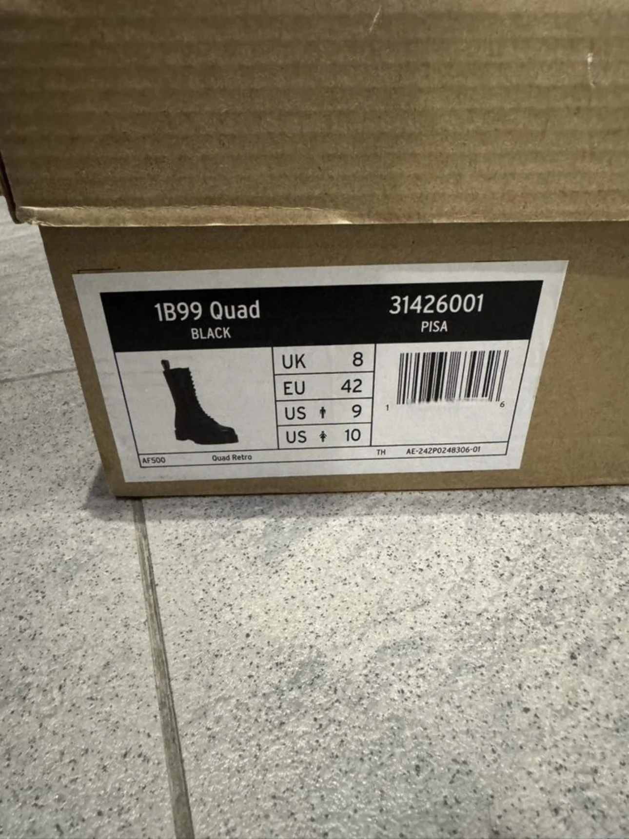 Ботинки высокие Dr. Martens 1b99 quad - миниатюра 6
