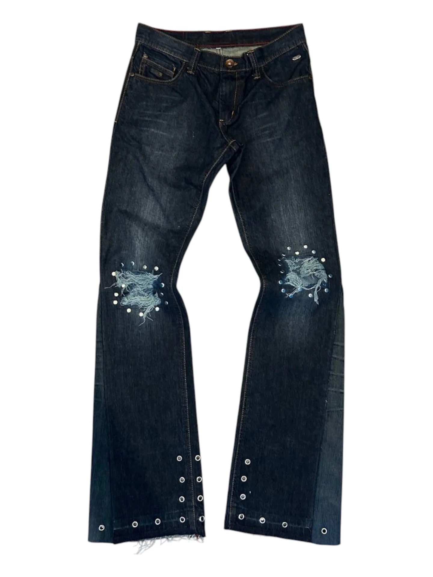 jeans Distress metallic blue - изображение 1
