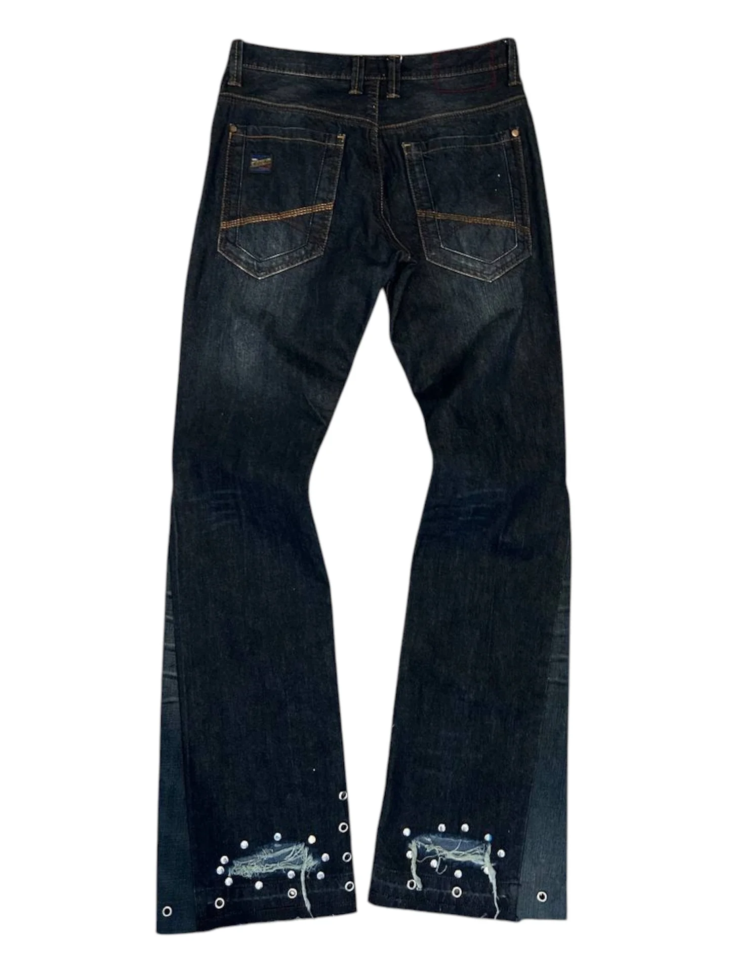 jeans Distress metallic blue - миниатюра 2