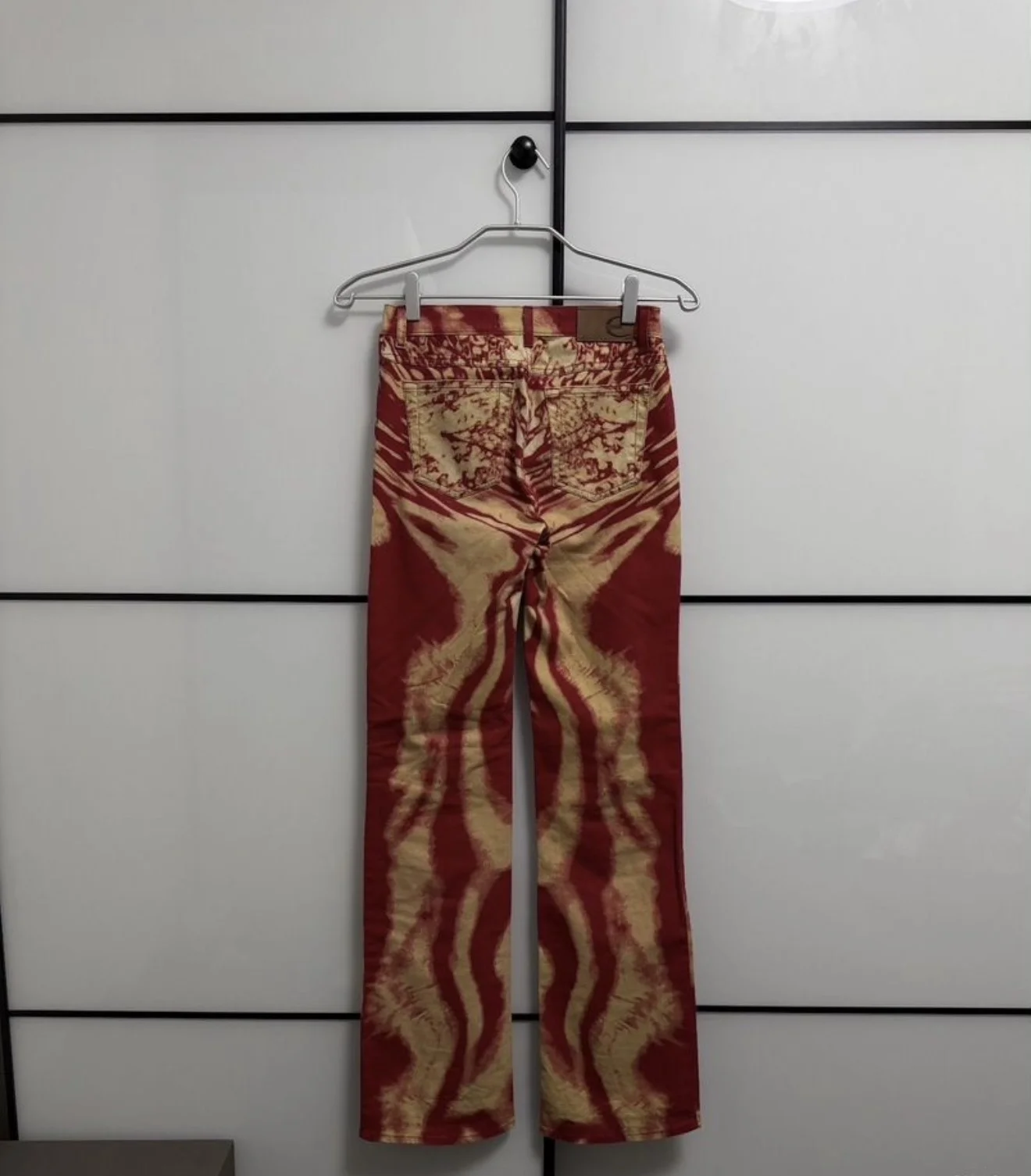 Just cavalli винтажные джинсы красные - миниатюра 3