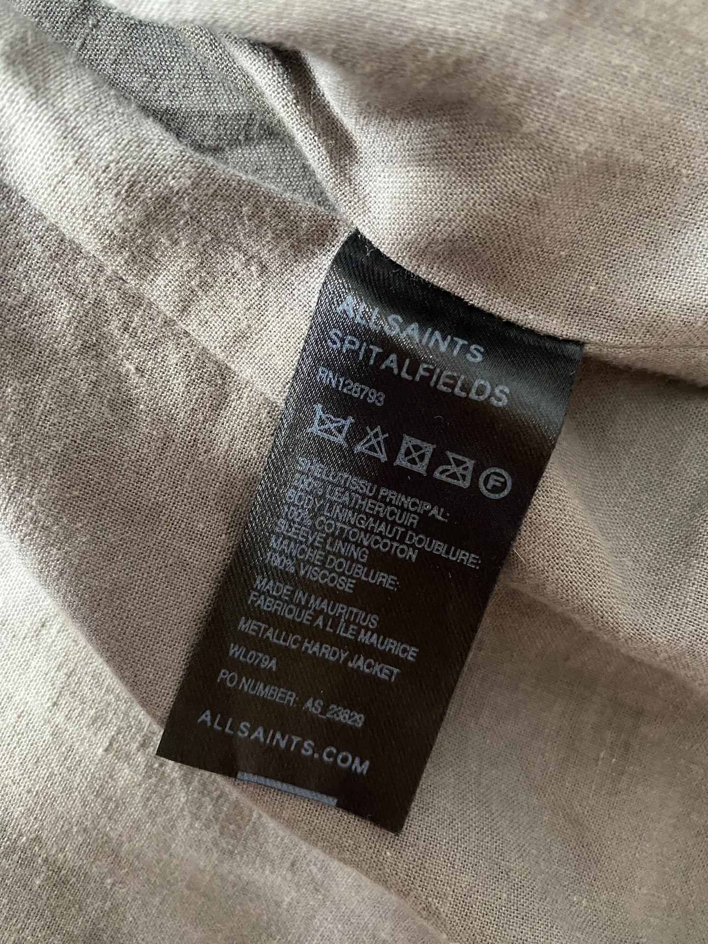 кожаная куртка AllSaints архив - миниатюра 4