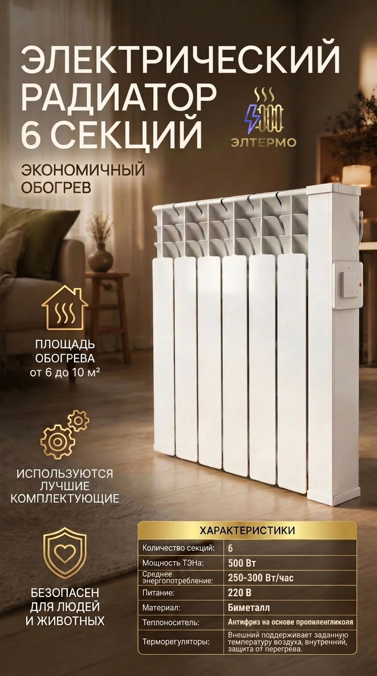 Электрический обогреватель - миниатюра 2