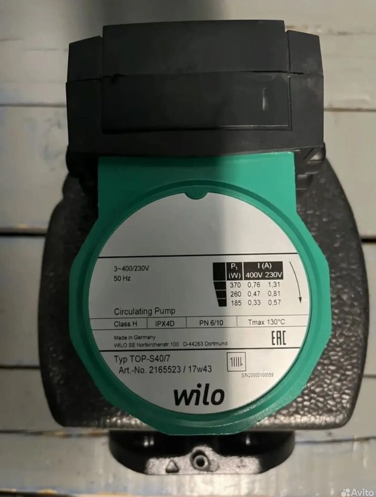 циркуляторный насос wilo top - S40/7 - изображение 1