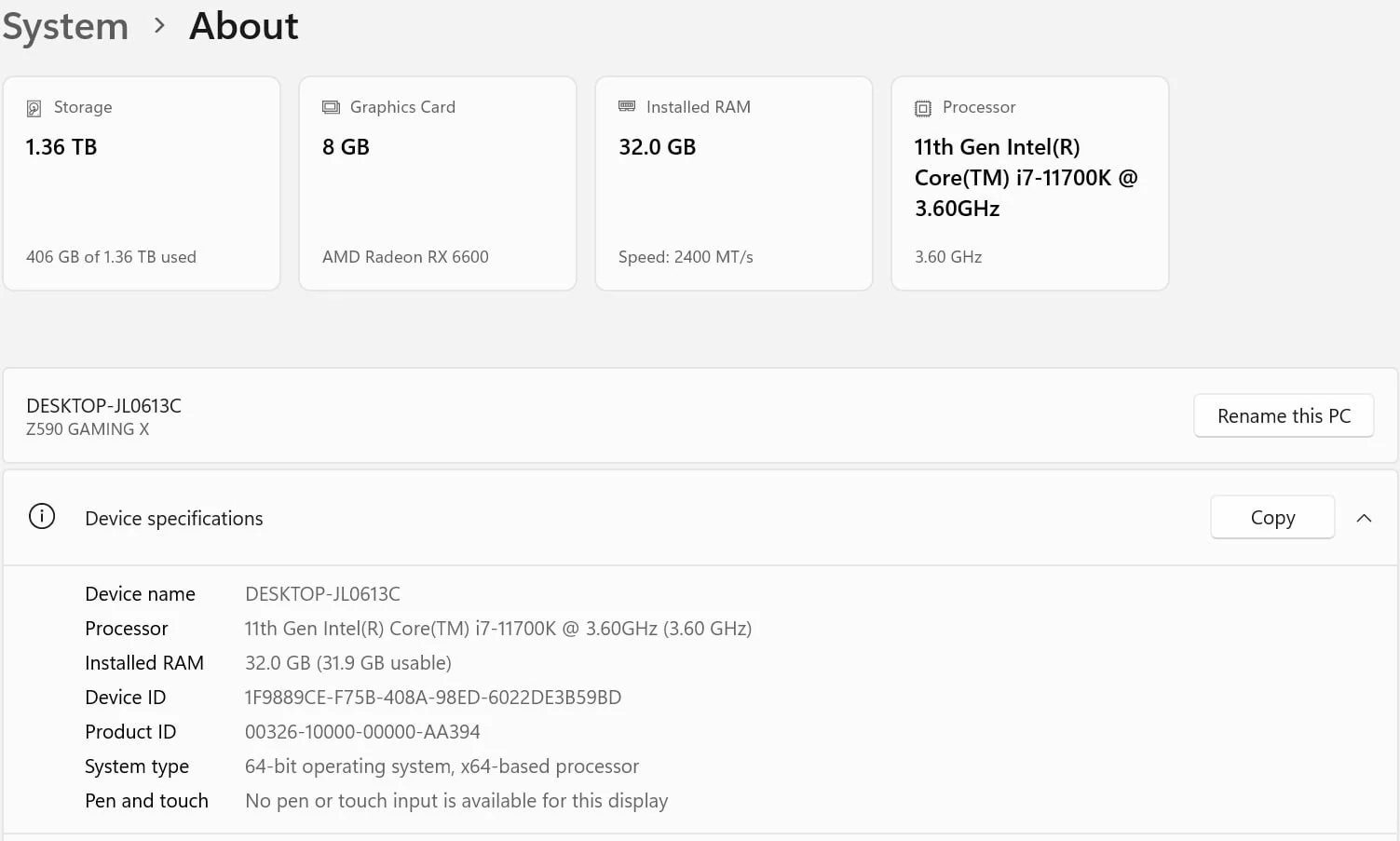 ПК i7 / 32GB / RX 6600 + монитор Mi 34" Curved