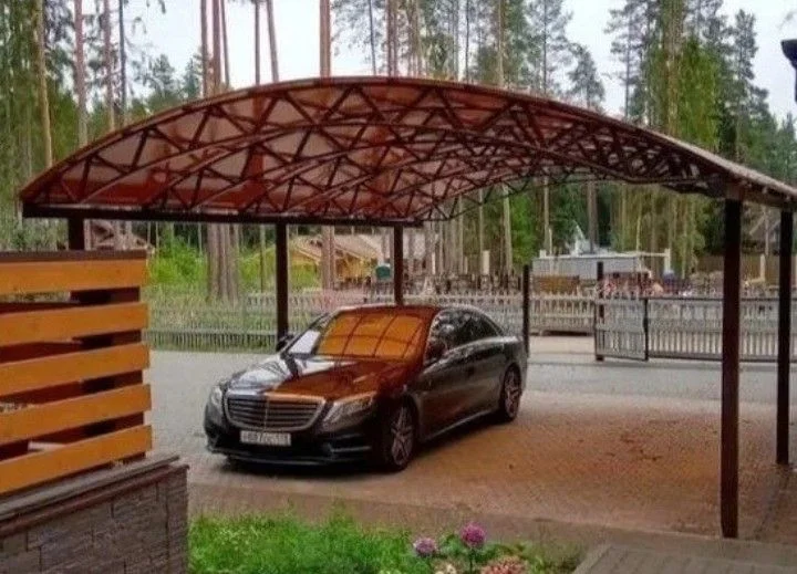 Навес арочный из поликарбоната 5600х6000мм - миниатюра 15