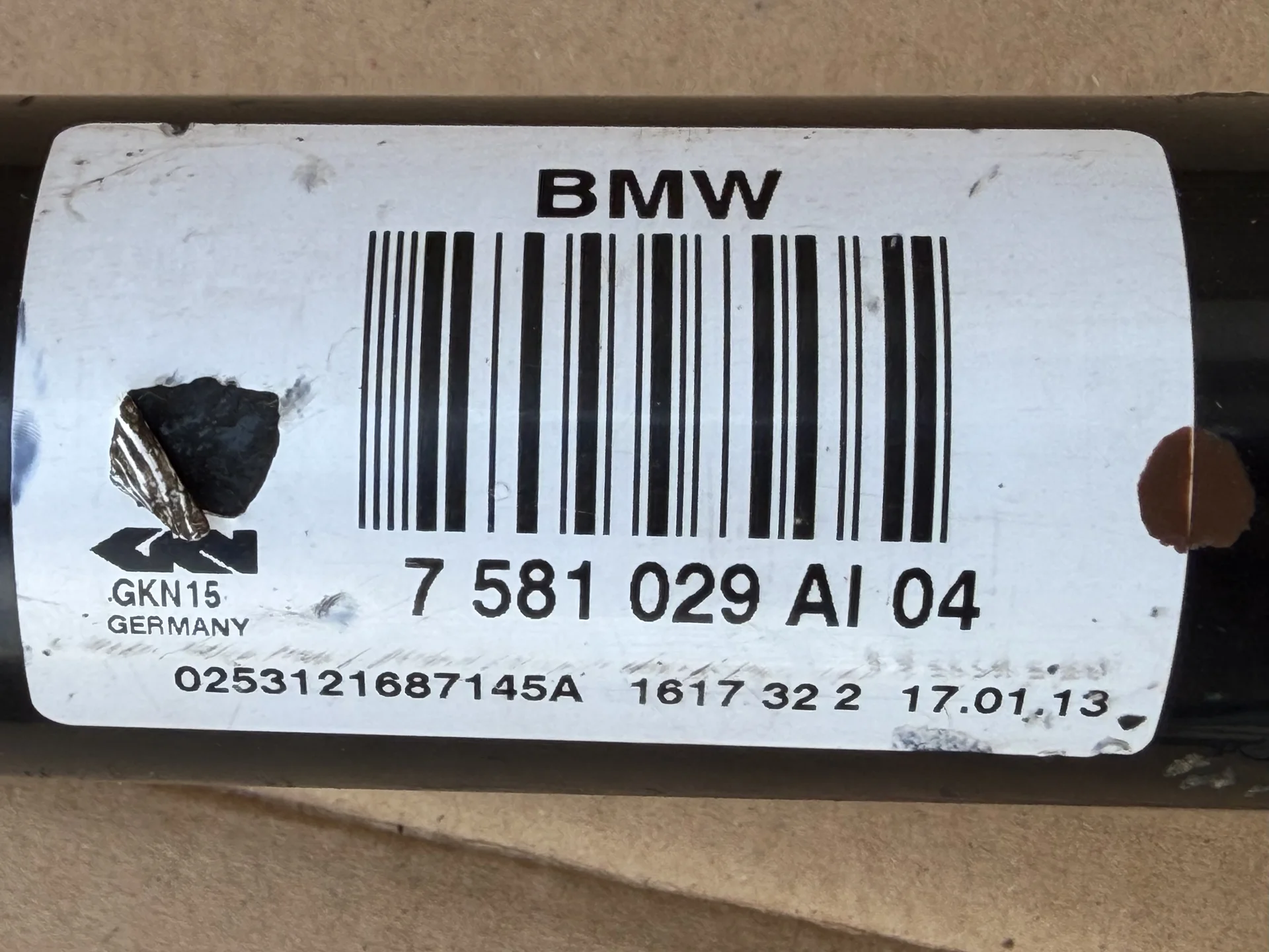 привод задний левый bmw f10 n55 n52 n53 - миниатюра 2