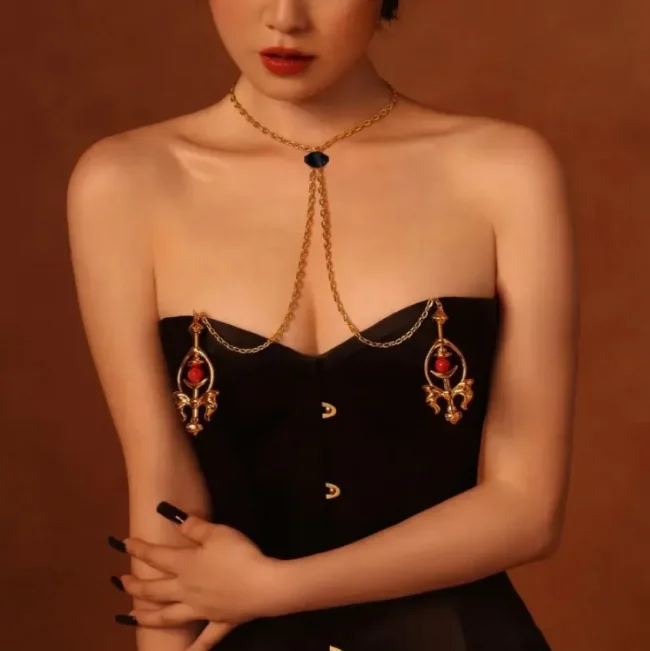 Зажимы для сосков upko Pulling Chain Nipple Clamps - изображение 1