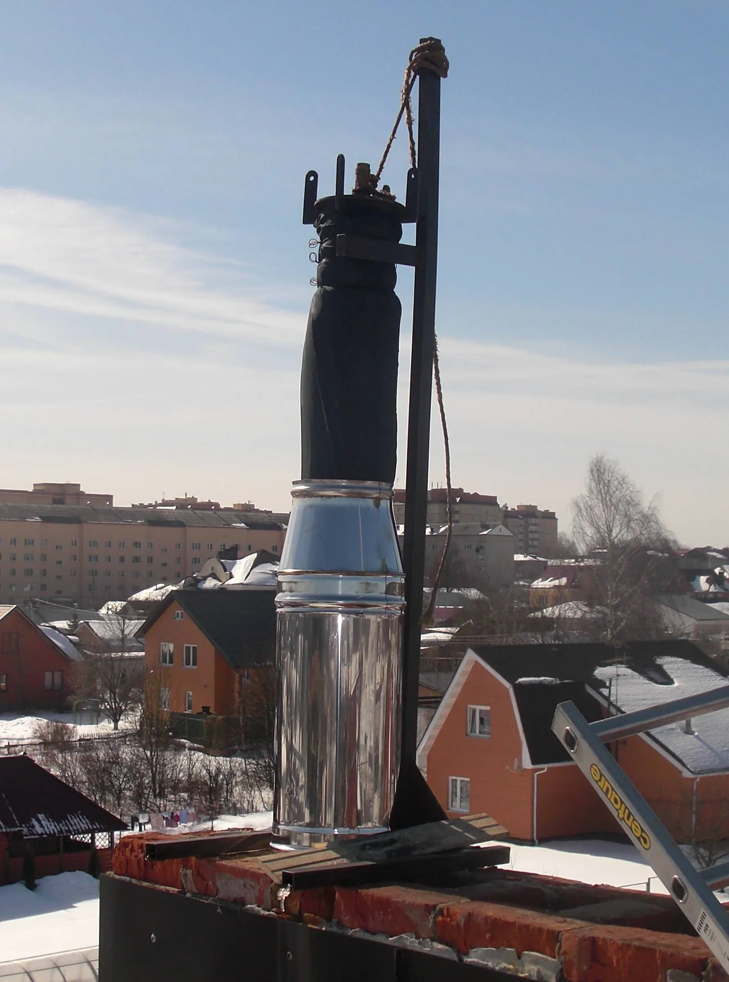 Установка Furanflex. Монтаж дымохода под ключ - миниатюра 3