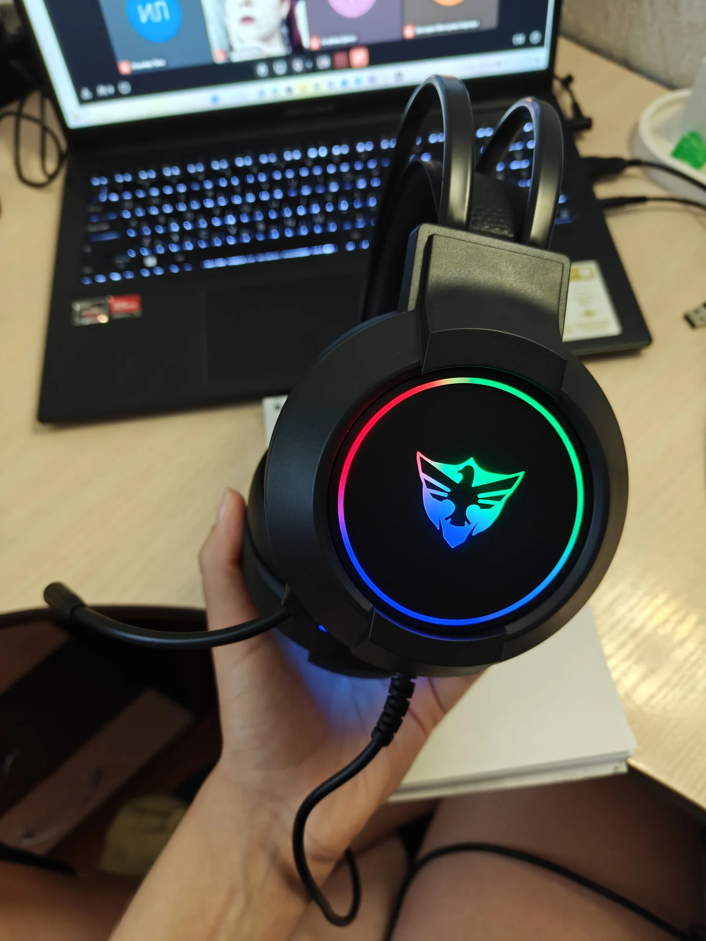 Наушники игровые проводные - миниатюра 2