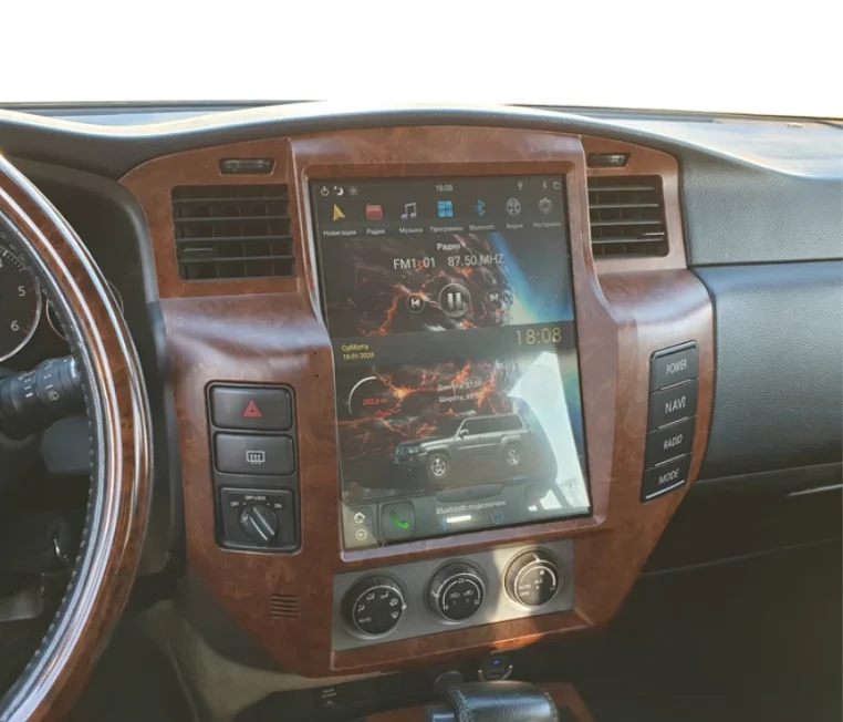 Штатная магнитола в стиле Tesla для Nissan Patrol - миниатюра 2
