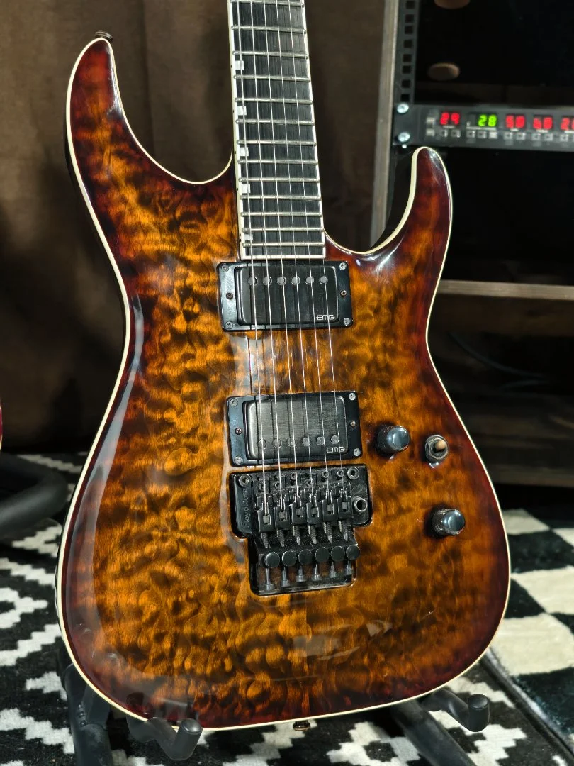 ESP E-II Horizon NT-II Tiger Eye Burst 2017 - миниатюра 2