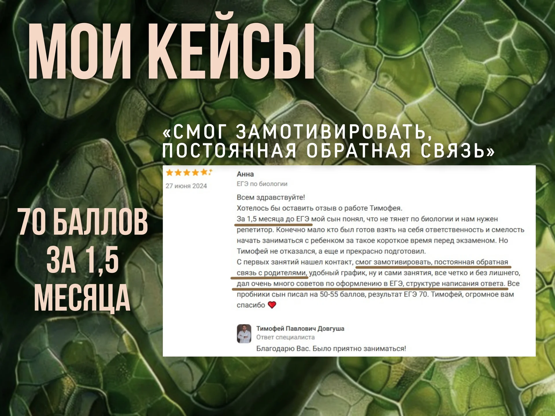 Репетитор по Биологии ЕГЭ - миниатюра 4