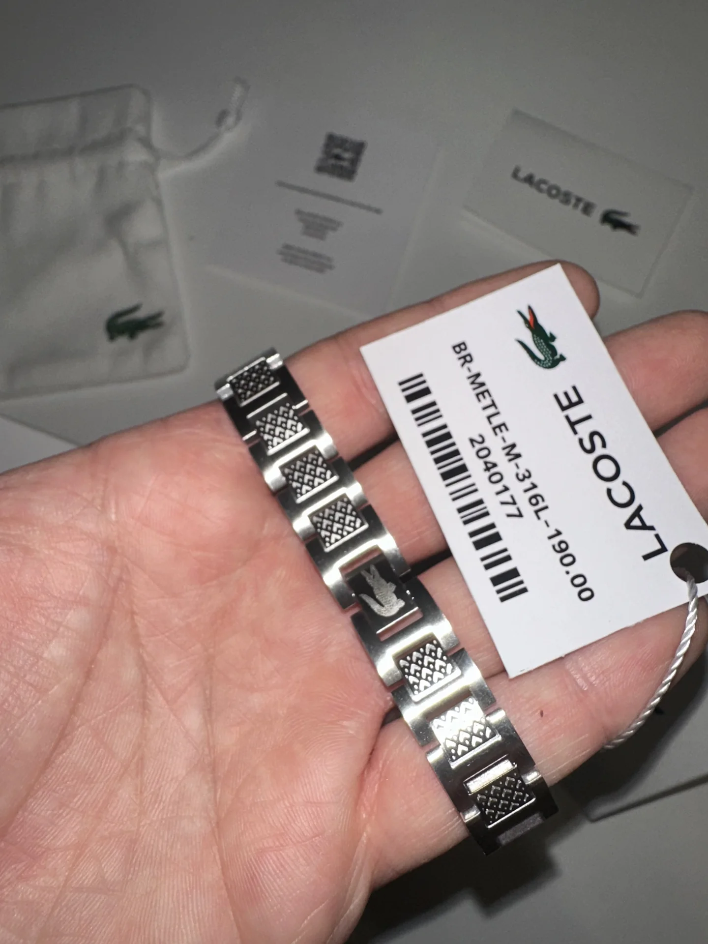 Браслет lacoste с биркой - миниатюра 2