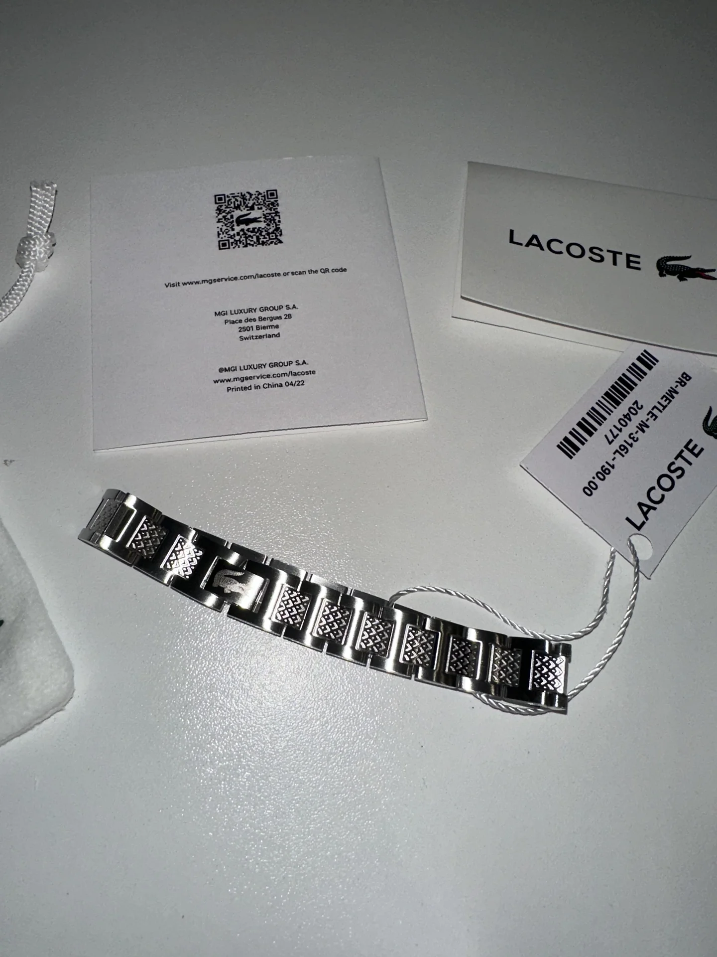Браслет lacoste с биркой - миниатюра 3