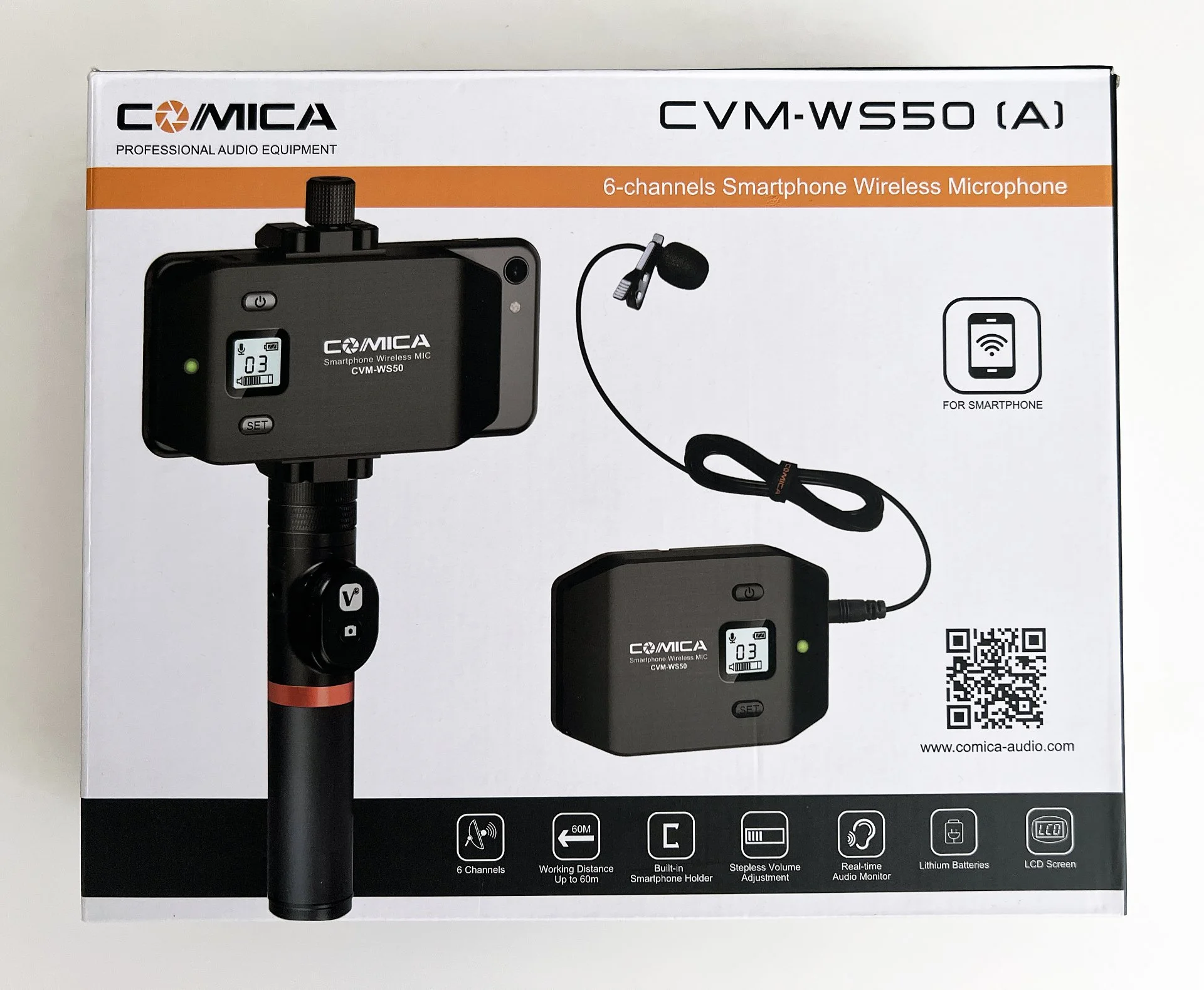 Беспроводной петличный микрофон Comica CVM-WS50(A) - миниатюра 4