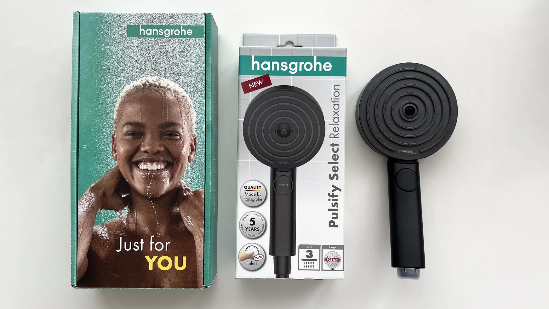 Душевая лейка Hansgrohe Pulsify Select 24110670, чёрная - изображение 1