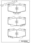 Колодки тормозные TOYOTA LAND CRUISER 90 HILUX 96- 3.4-3.0 DIESEL перед. (с инди
