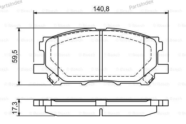 Колодки тормозные LEXUS RX300 RX330 RX350 03>08 RX400H 05>09 передние