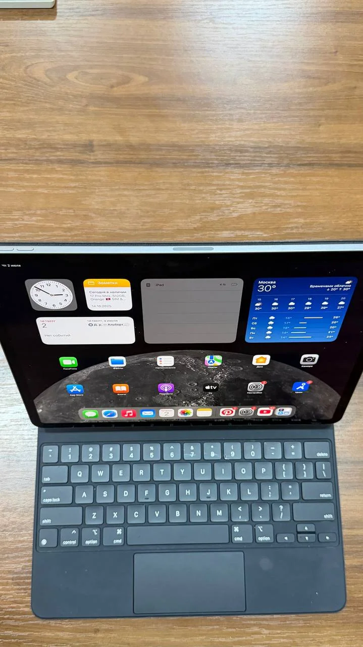 iPad Air 13" M2 256 гб Wi-Fi (Клавиатура в комплекте) - миниатюра 5
