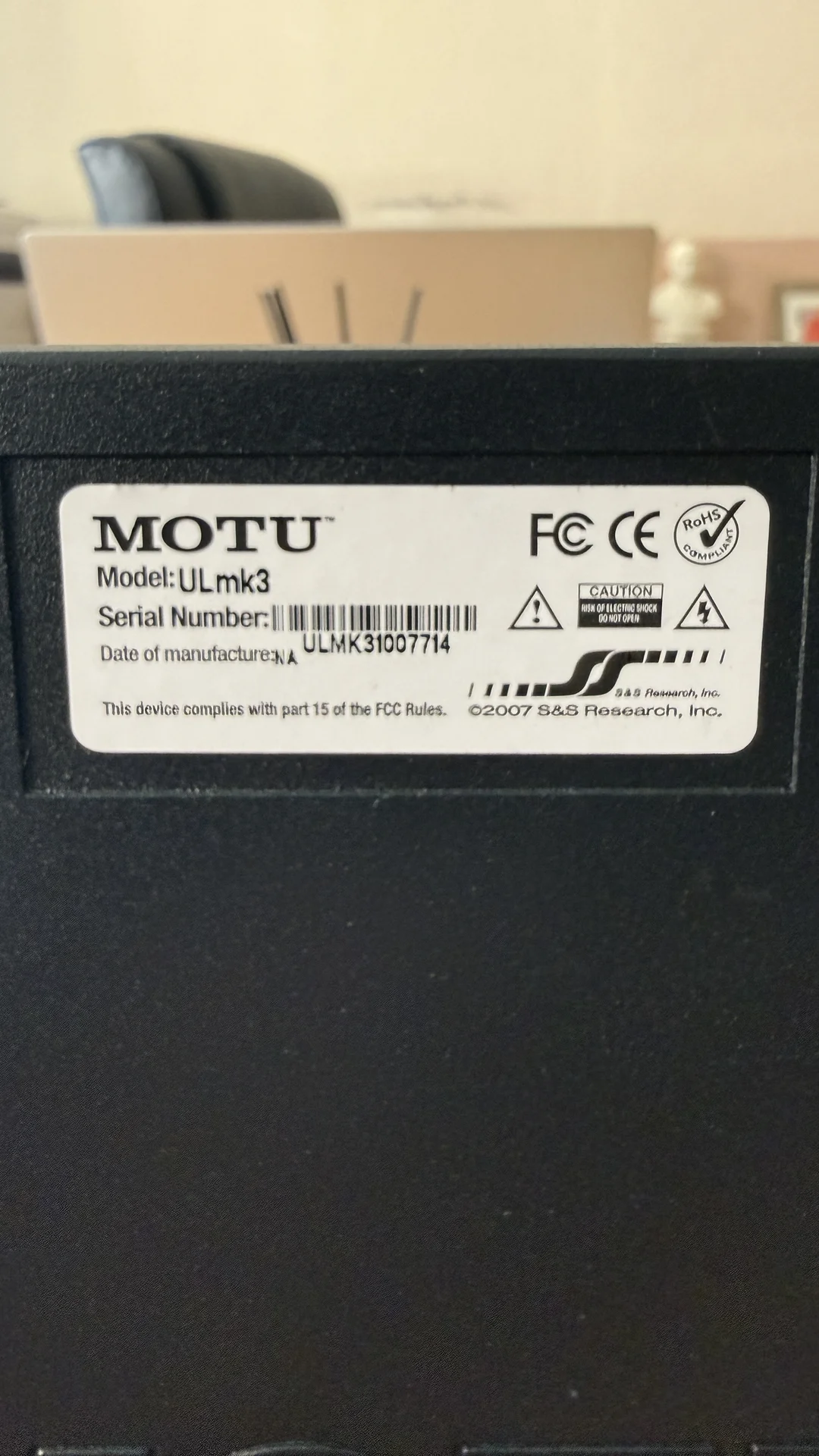 Звуковая карта MOTU ULtralite Mk3 FireWire - миниатюра 3