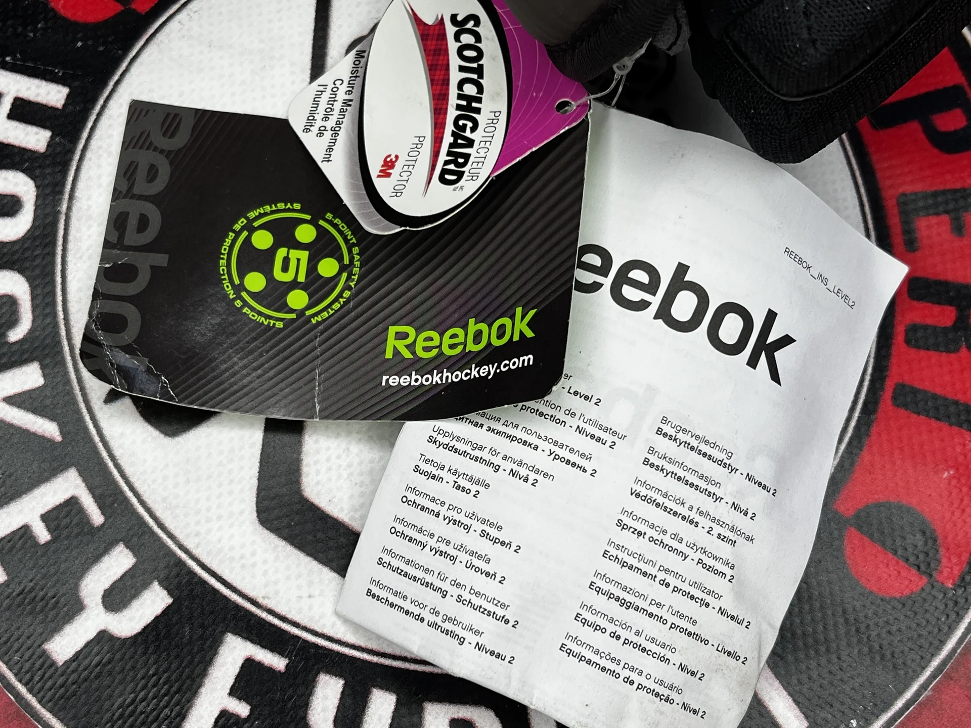 Хоккейные перчатки краги reebok ribcore SR 13 - миниатюра 3