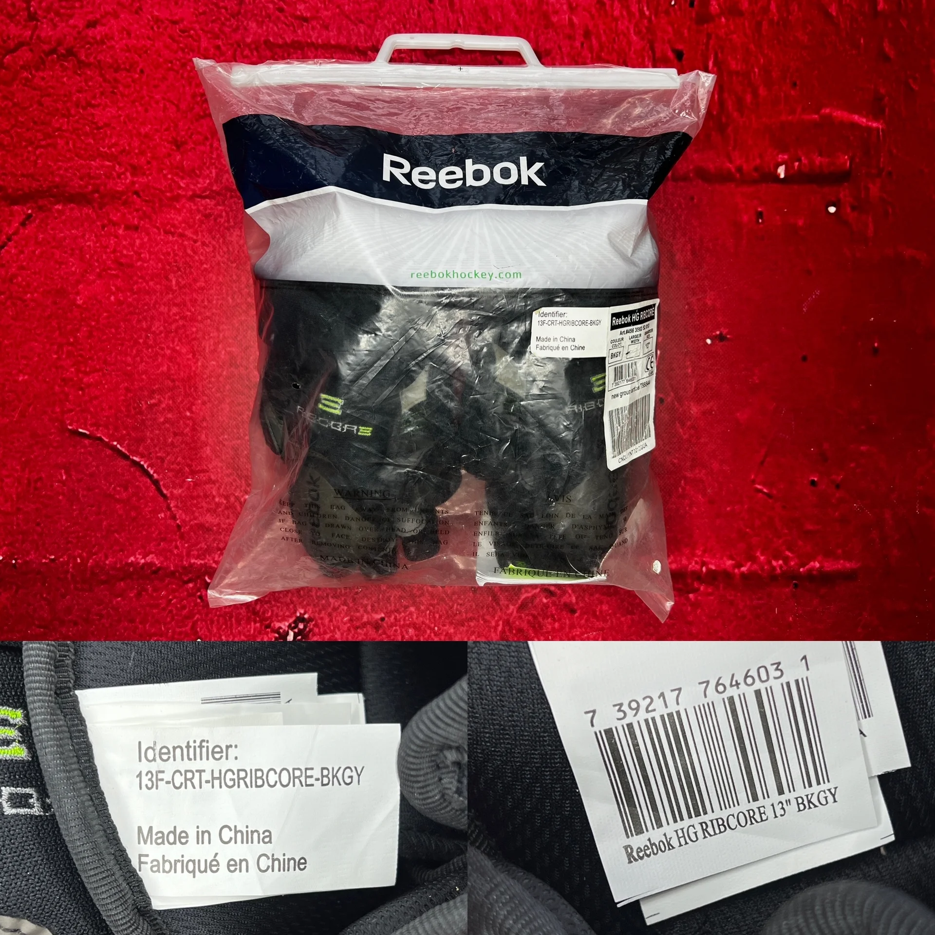 Хоккейные перчатки краги reebok ribcore SR 13 - миниатюра 8