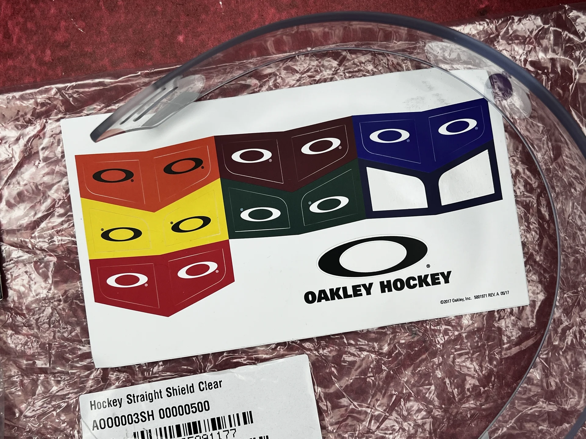 Хоккейный визор oakley straight 9 см - миниатюра 6