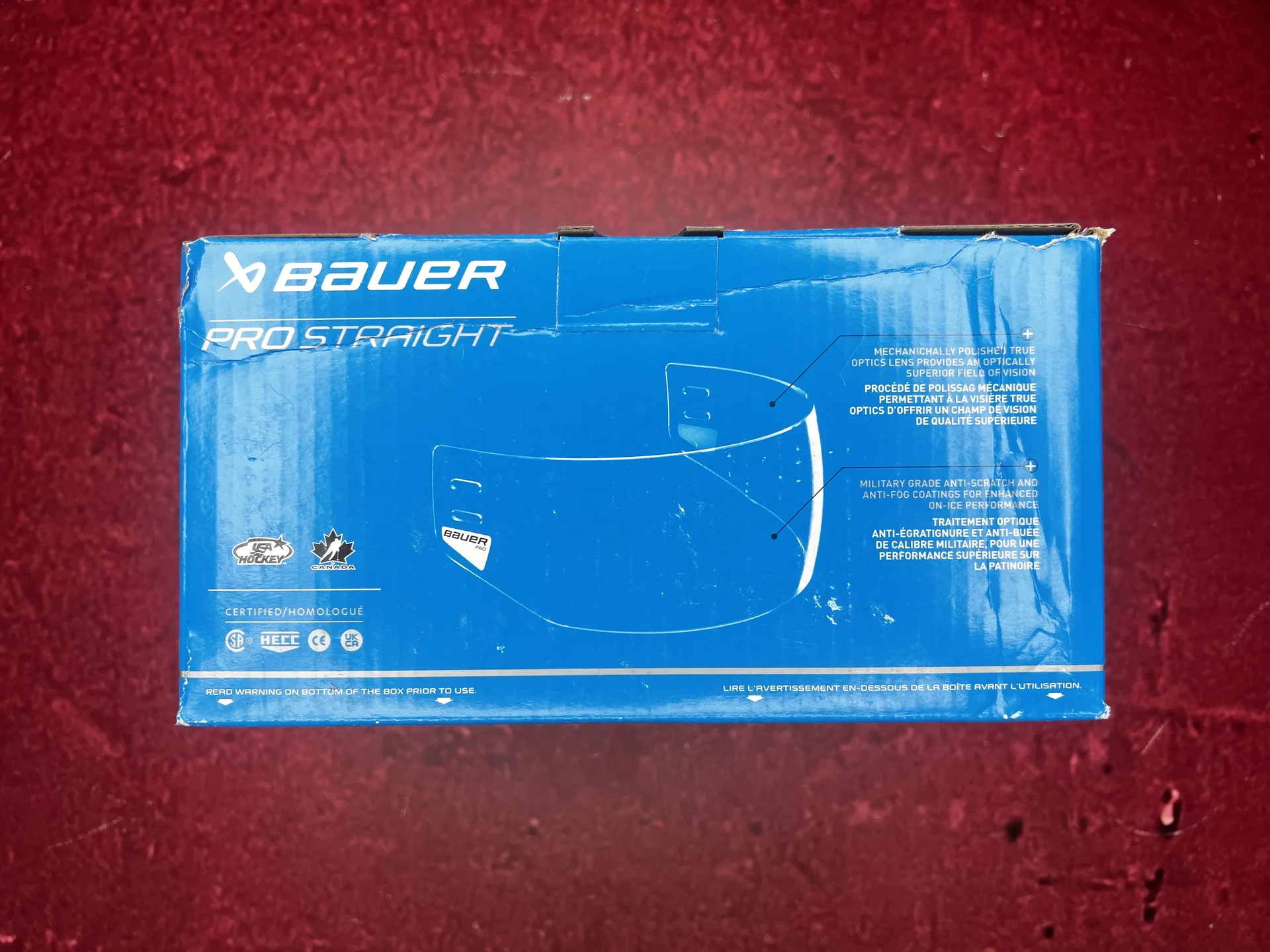 Хоккейный визор bauer PRO straight - миниатюра 8