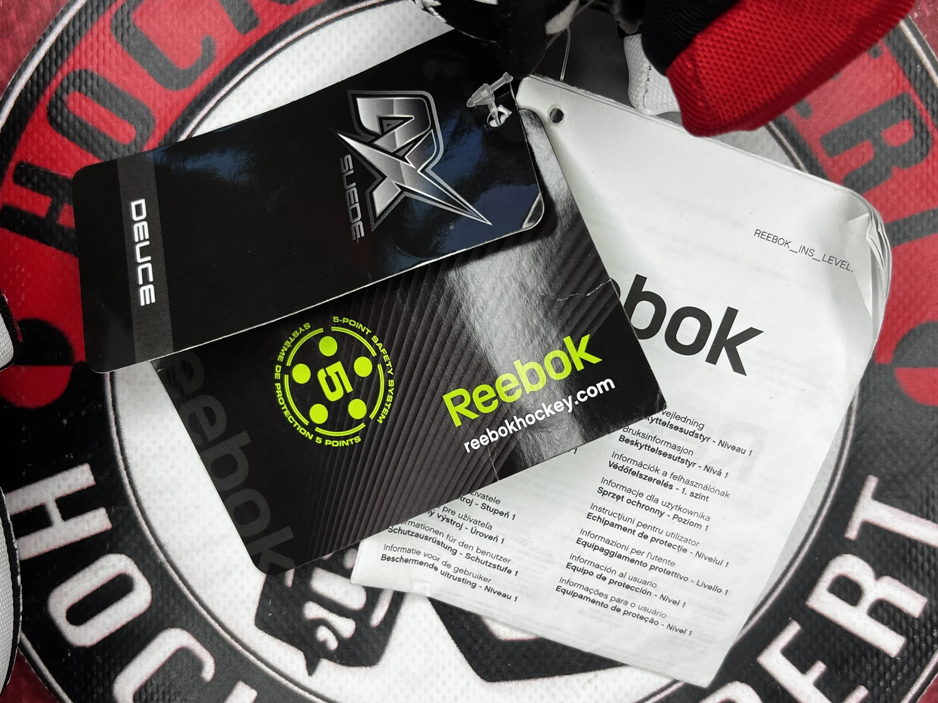Хоккейные перчатки краги reebok 30K SR 14 - миниатюра 3