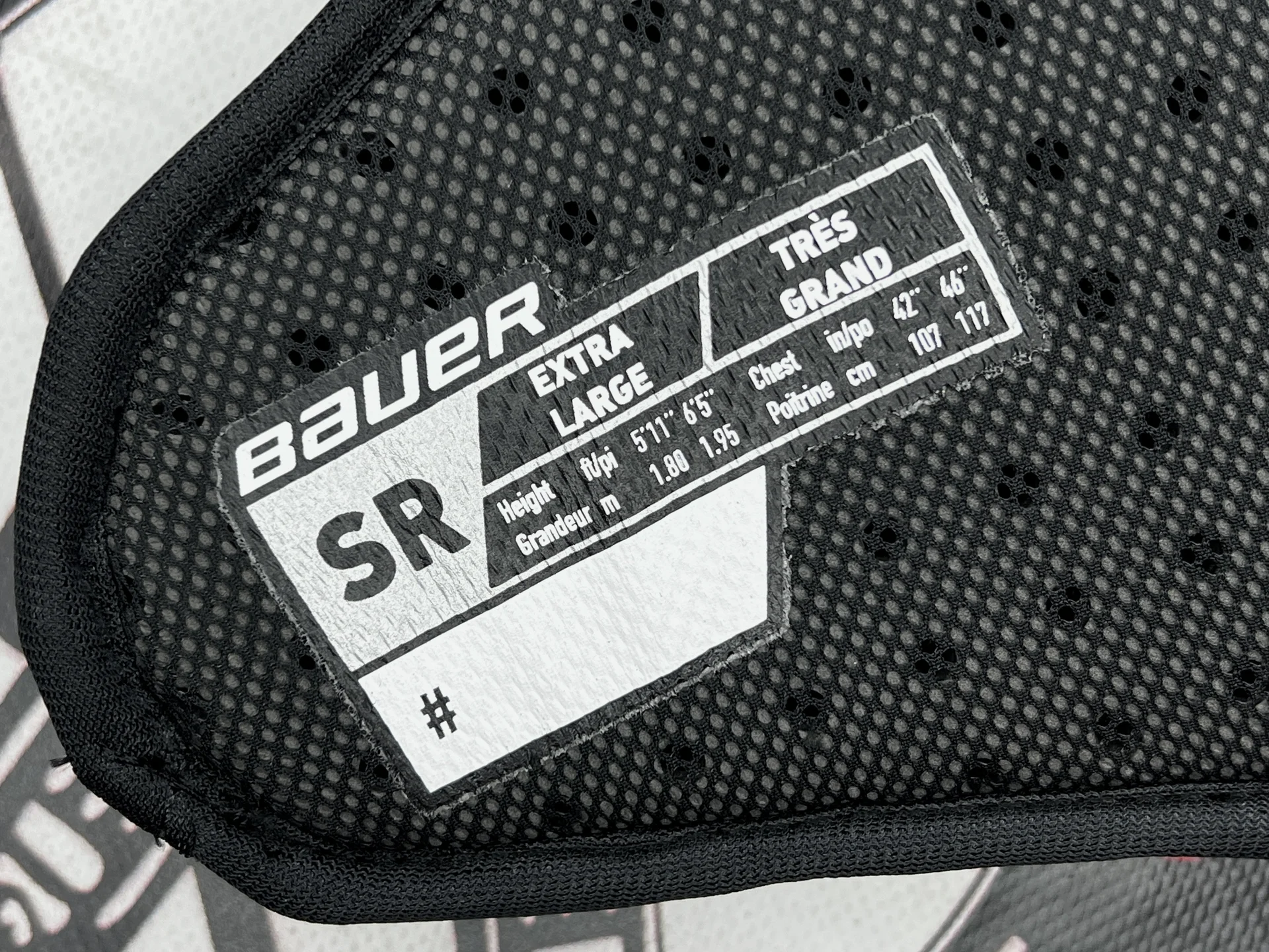 Хоккейный нагрудник bauer 2X PRO SR XL - миниатюра 8