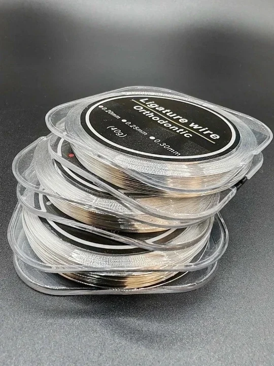 0.25 Лигатура Ligature wire Orthodonticc 0.25мм, 40g - миниатюра 2