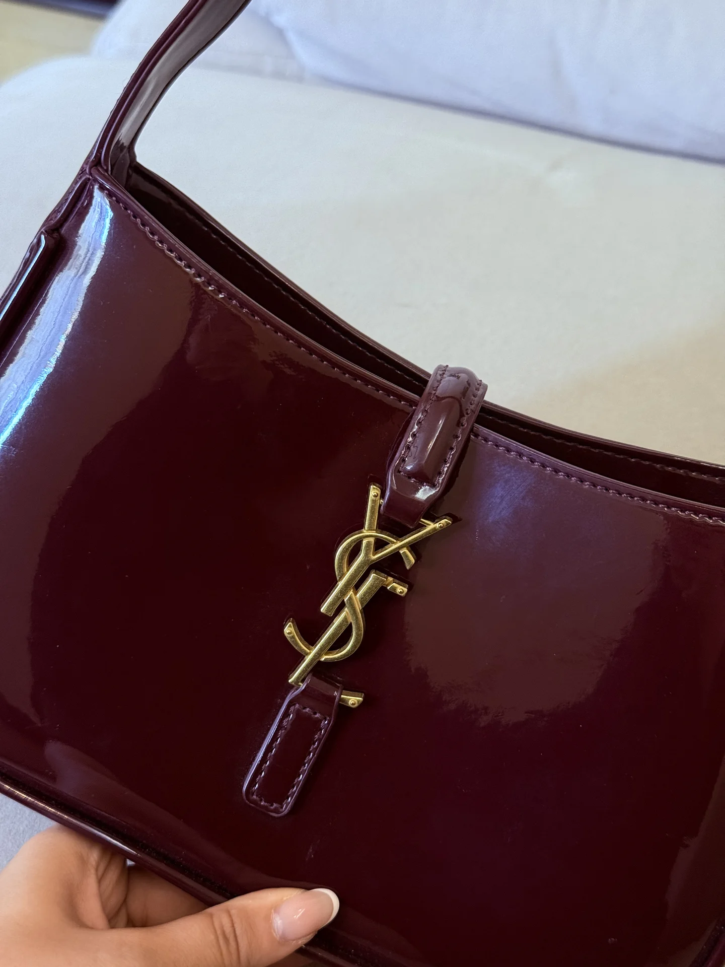 Сумка YSL бордовая - миниатюра 2