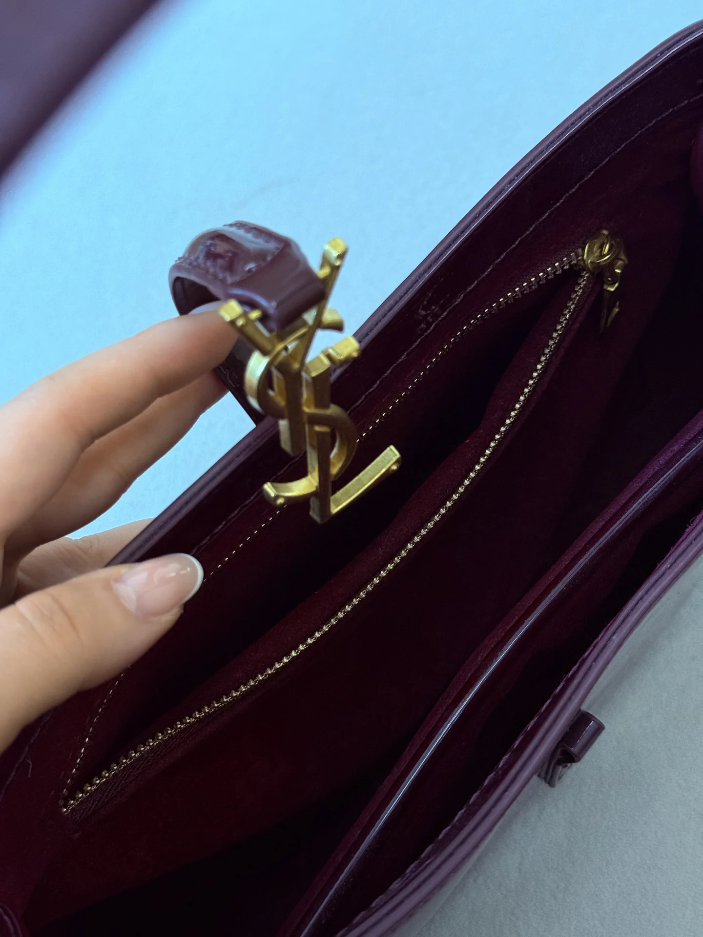 Сумка YSL бордовая - миниатюра 5