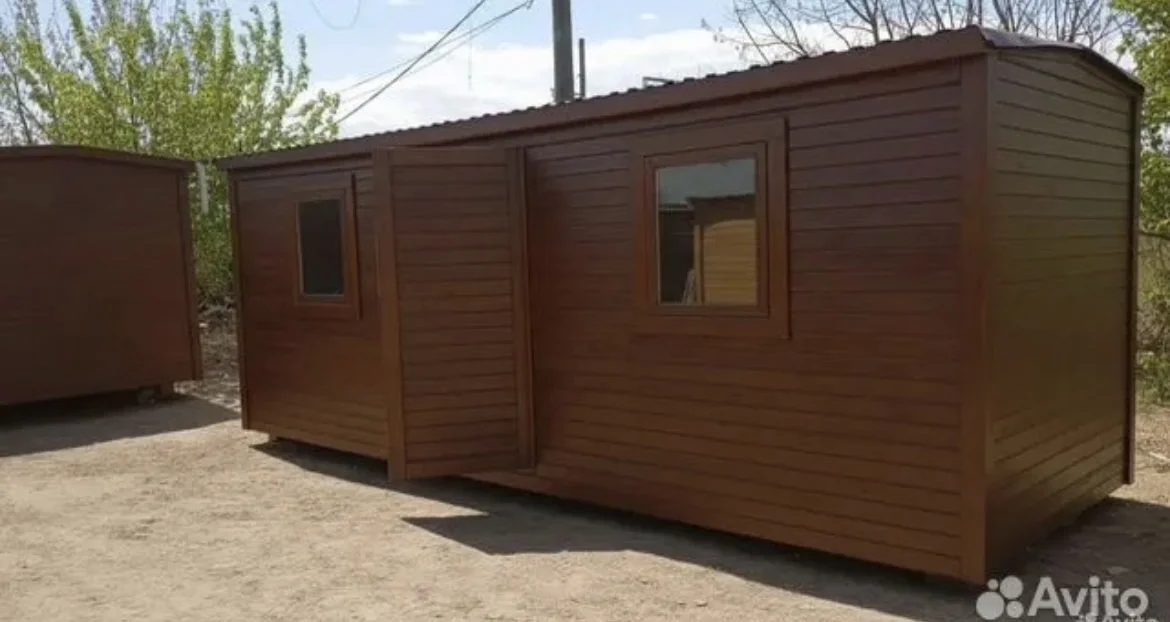 Бытовка деревянная утепленная 6x2,3м - миниатюра 6