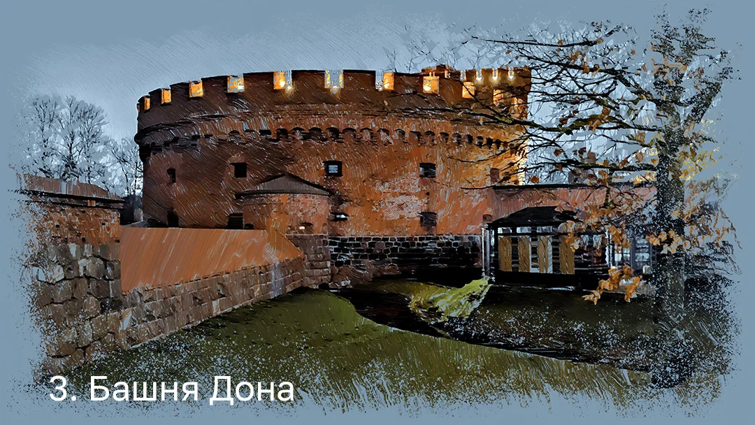 Ночной Калининград Авторские картины Графика - миниатюра 5